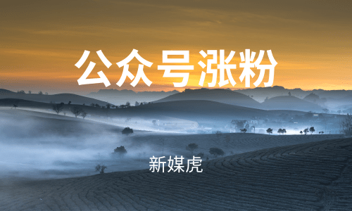 公众号涨粉-新媒虎 公众号涨粉-新媒虎